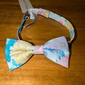 Janie and Jack Pastel Floral Bow Tie in Blue Pink Yellow Sz 2-5
